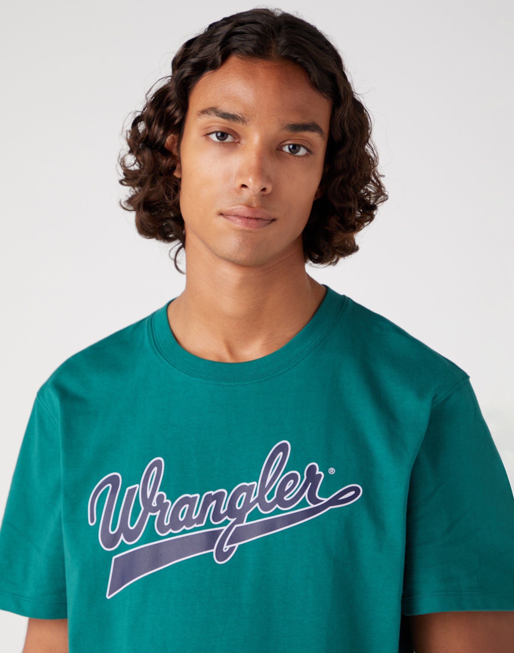 Branded Tee in Bayberry Green T-Shirts Wrangler   