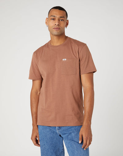 Pocket Tee in Cappuccino T-Shirts Wrangler   