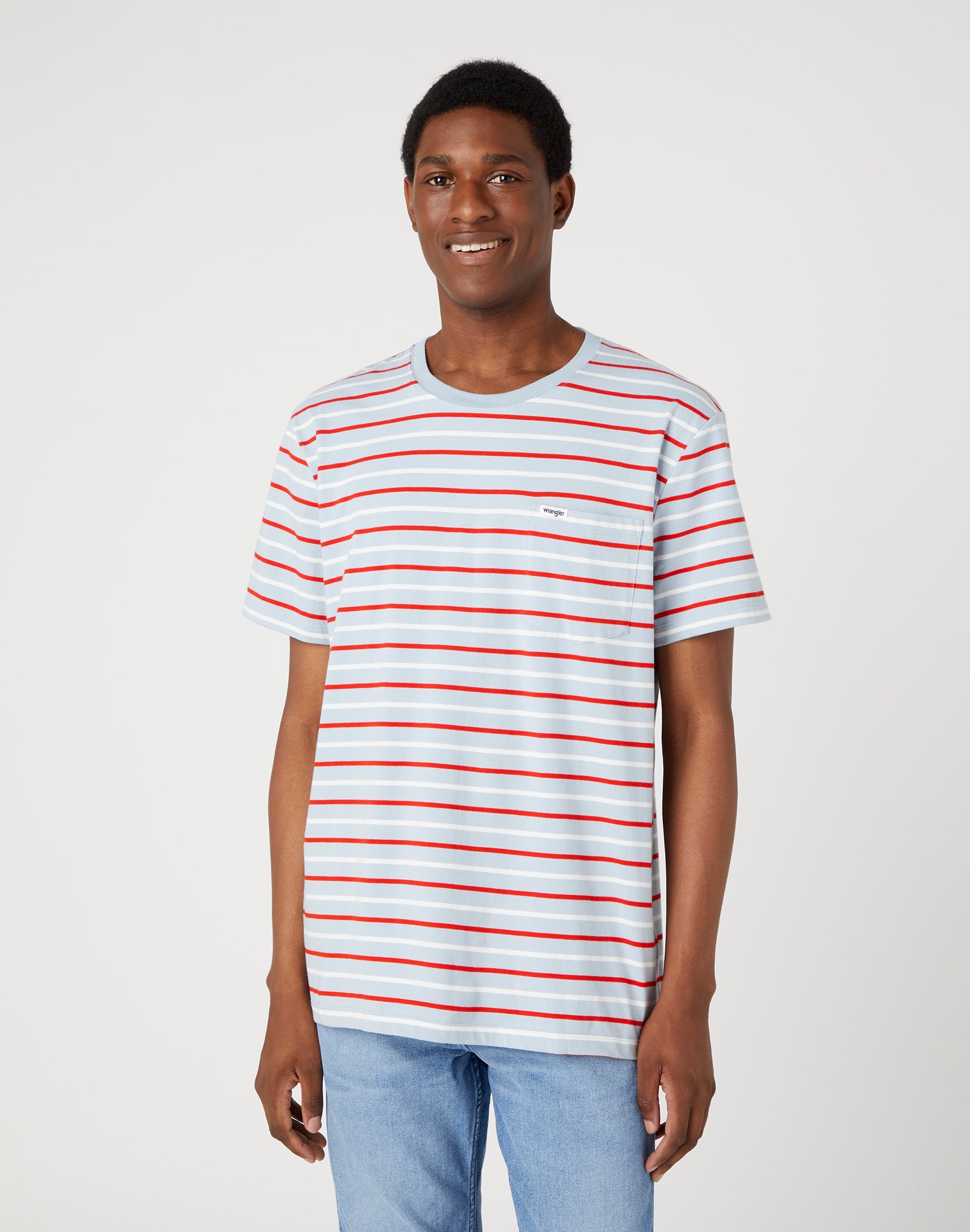 Pocket Tee in Fiery Red T-Shirts Wrangler   