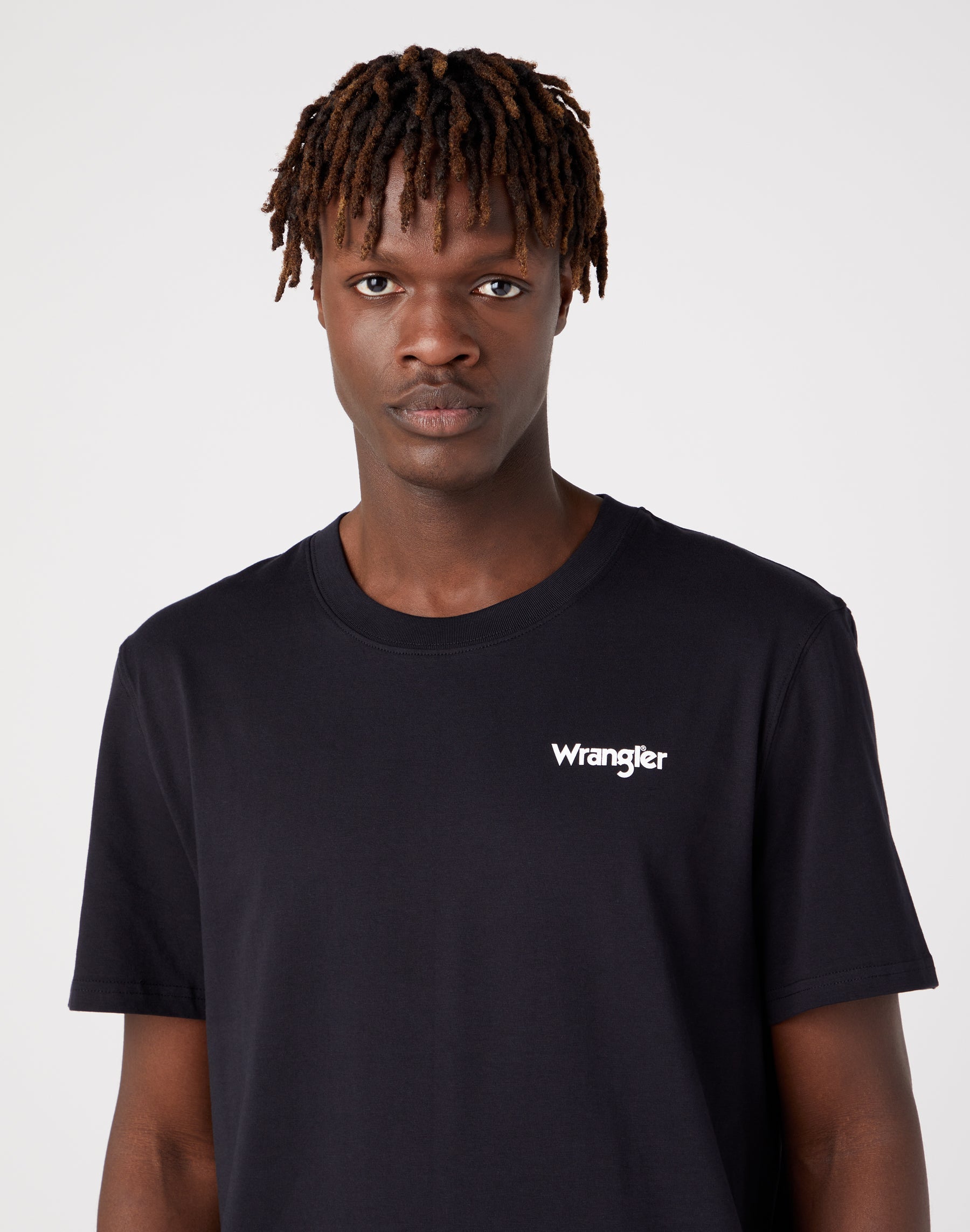 Graphic Tee in Real Black T-Shirts Wrangler   