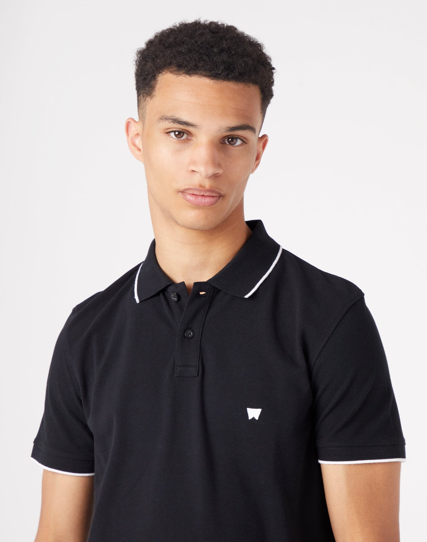 Polo Shirt in Black Polos Wrangler   