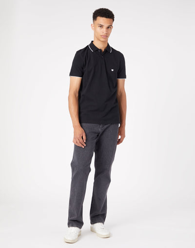 Polo Shirt in Black Polos Wrangler   