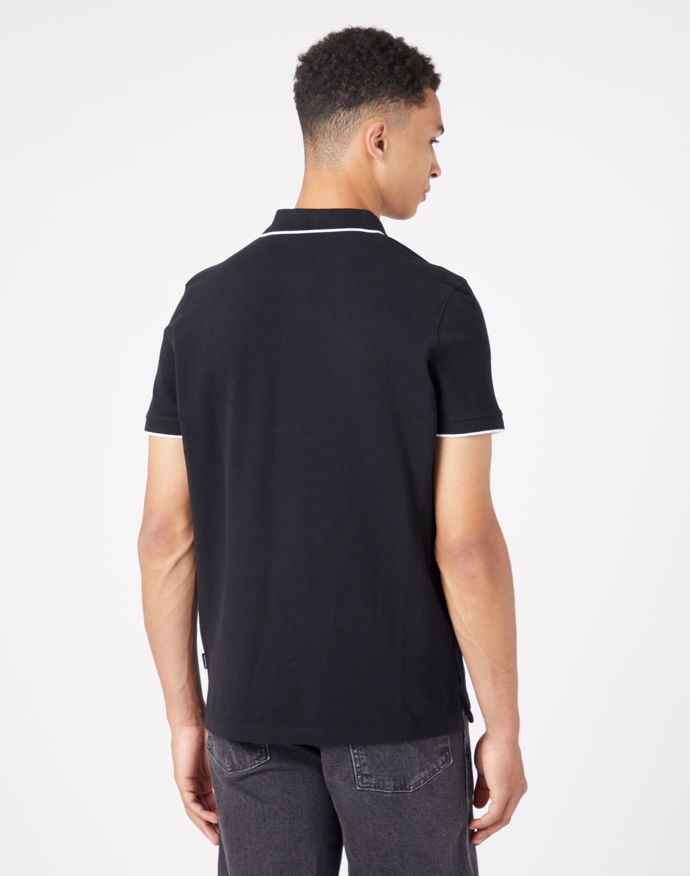 Polo Shirt in Black Polos Wrangler   