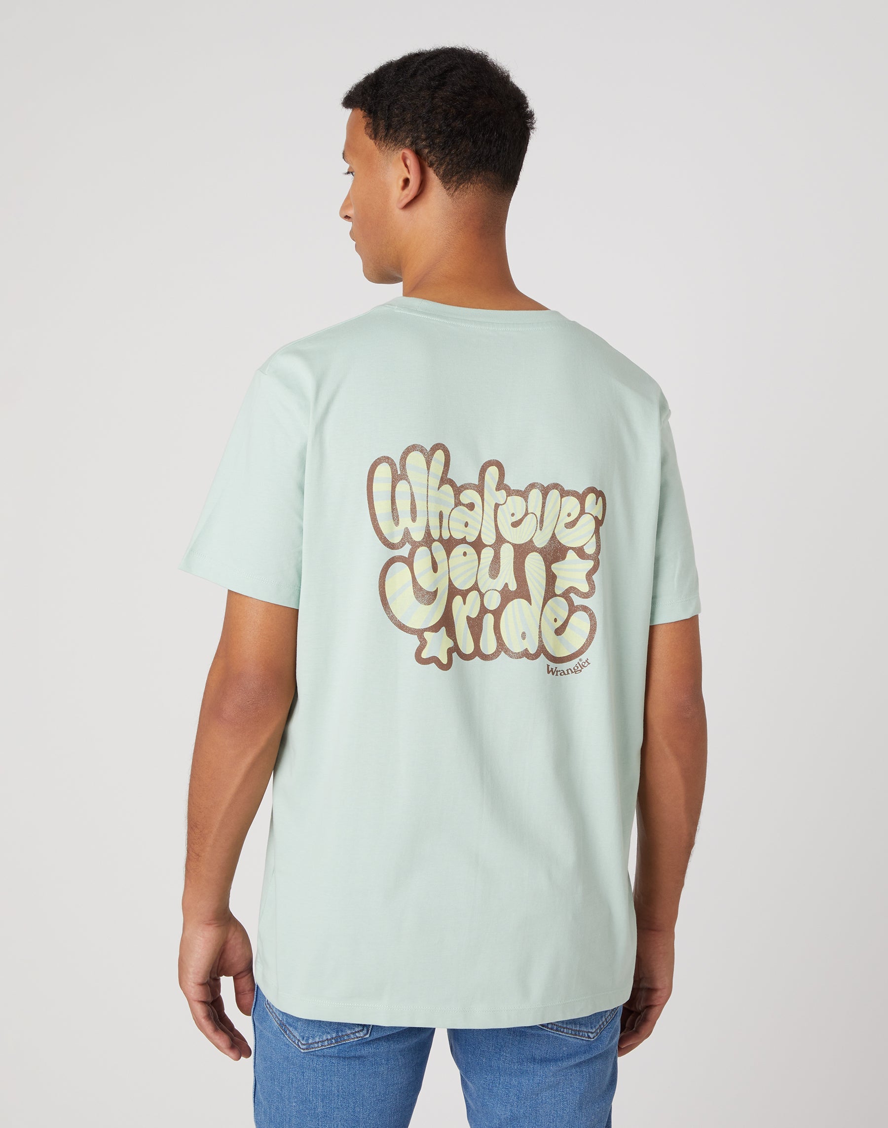 Logo Tee in Surf Spray T-Shirts Wrangler   