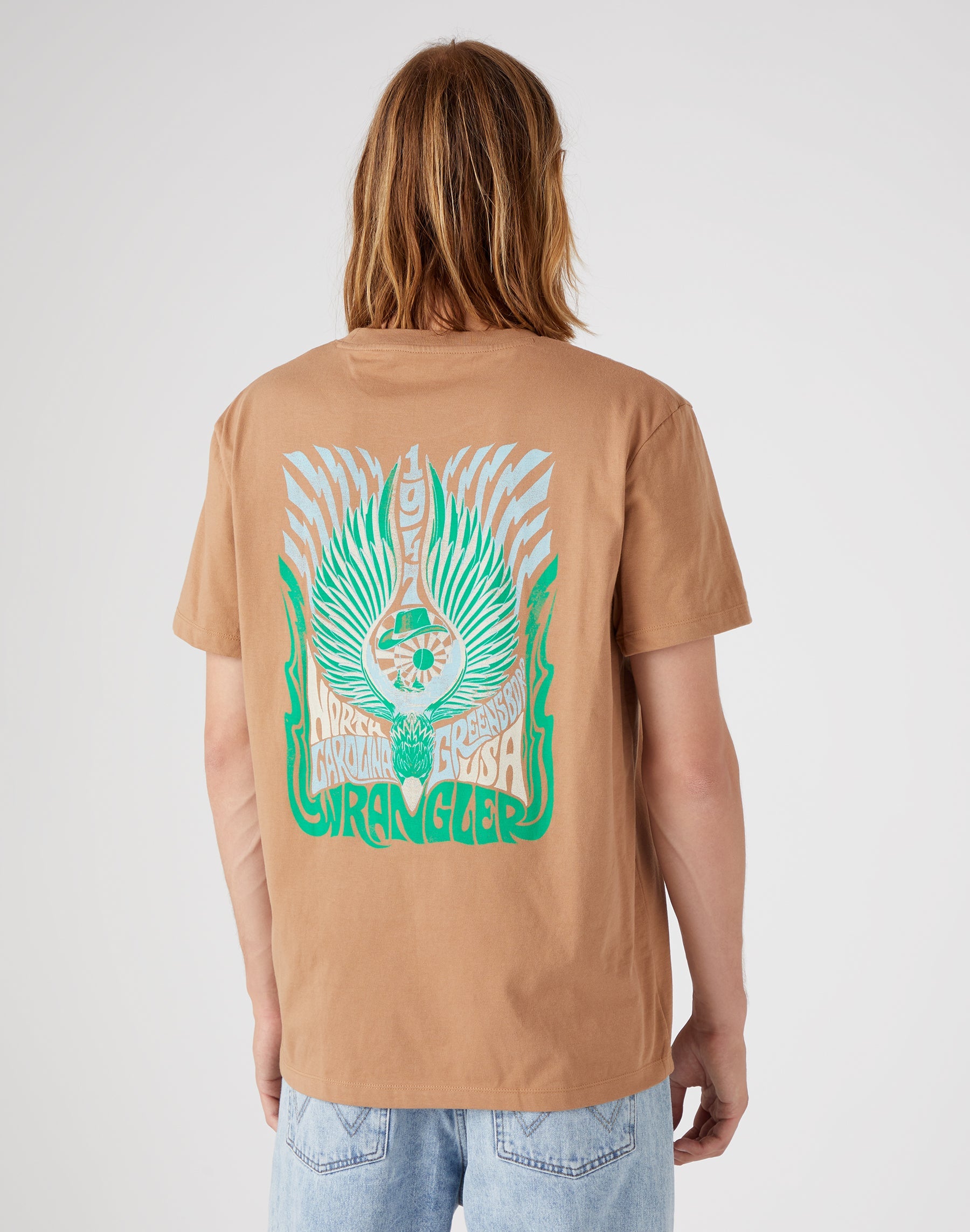 Graphic Tee in Burro Brown T-Shirts Wrangler   