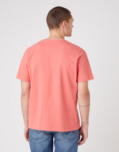 Collegiate T-Shirt in Spiced Coral T-Shirts Wrangler   