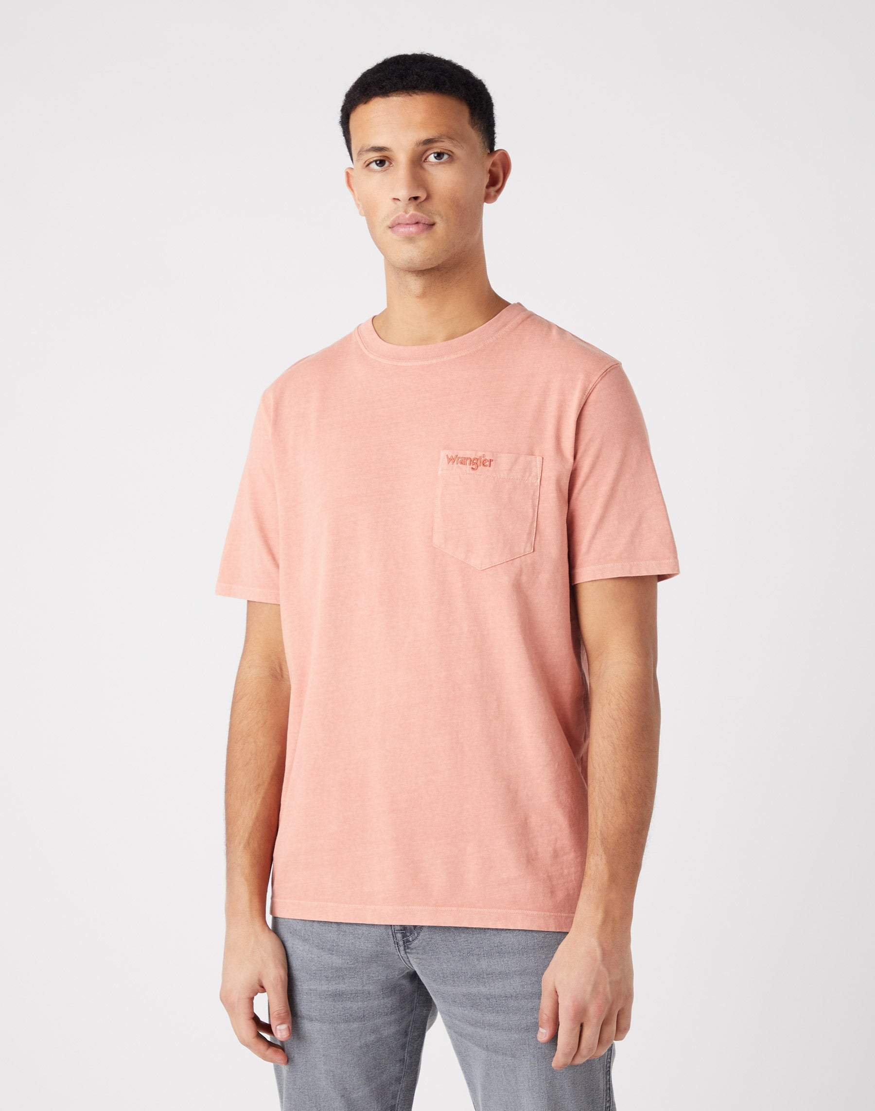 Pocket Tee in Etruscan Red T-Shirts Wrangler   