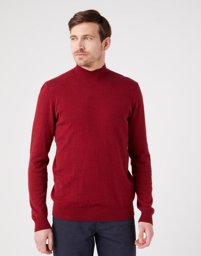 Seasonal Knit in Rhubarb Red Pullover Wrangler   