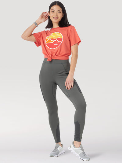 Cargo Legging in Grey Leggings Wrangler   