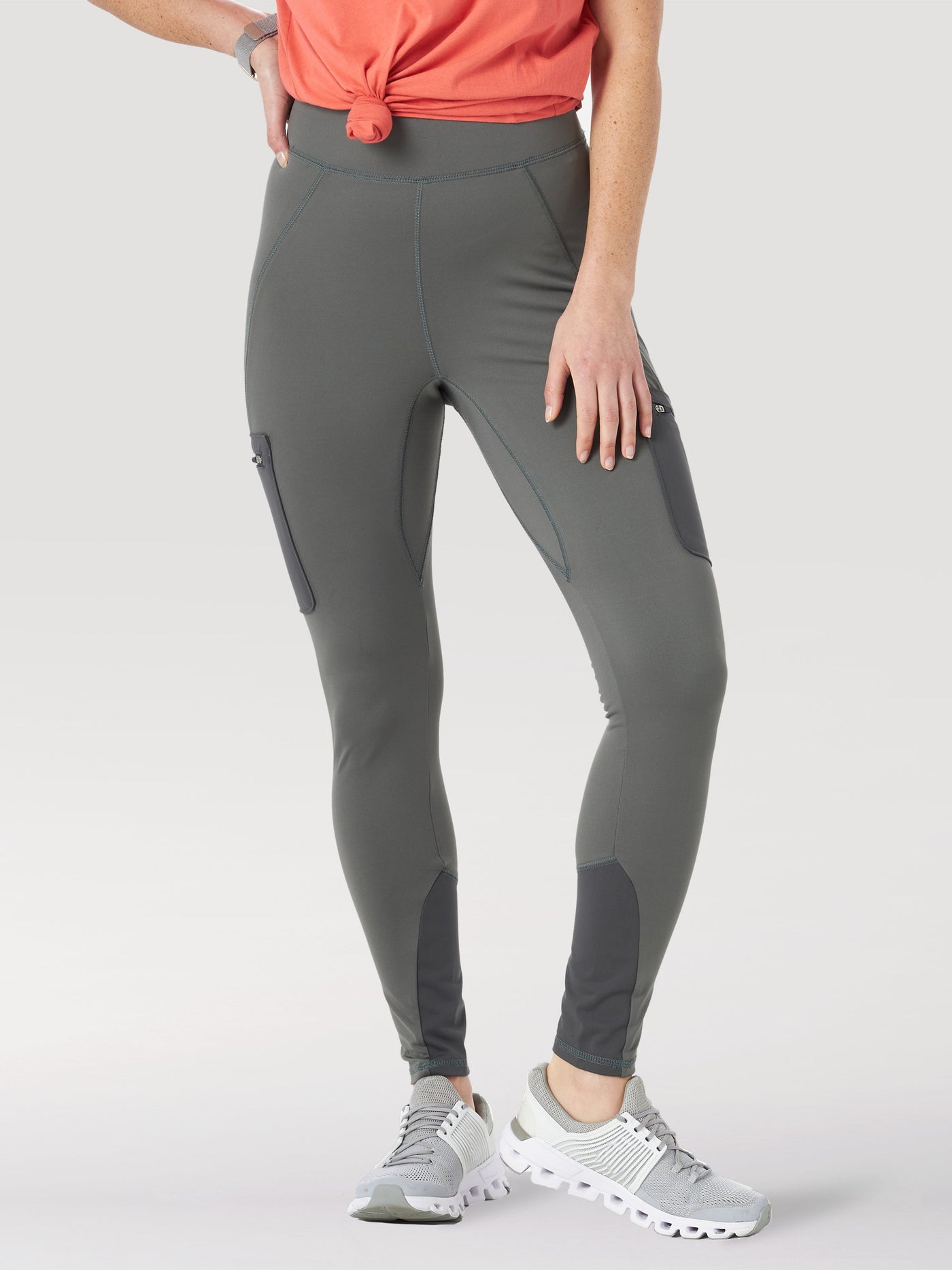 Cargo Legging in Grey Leggings Wrangler   