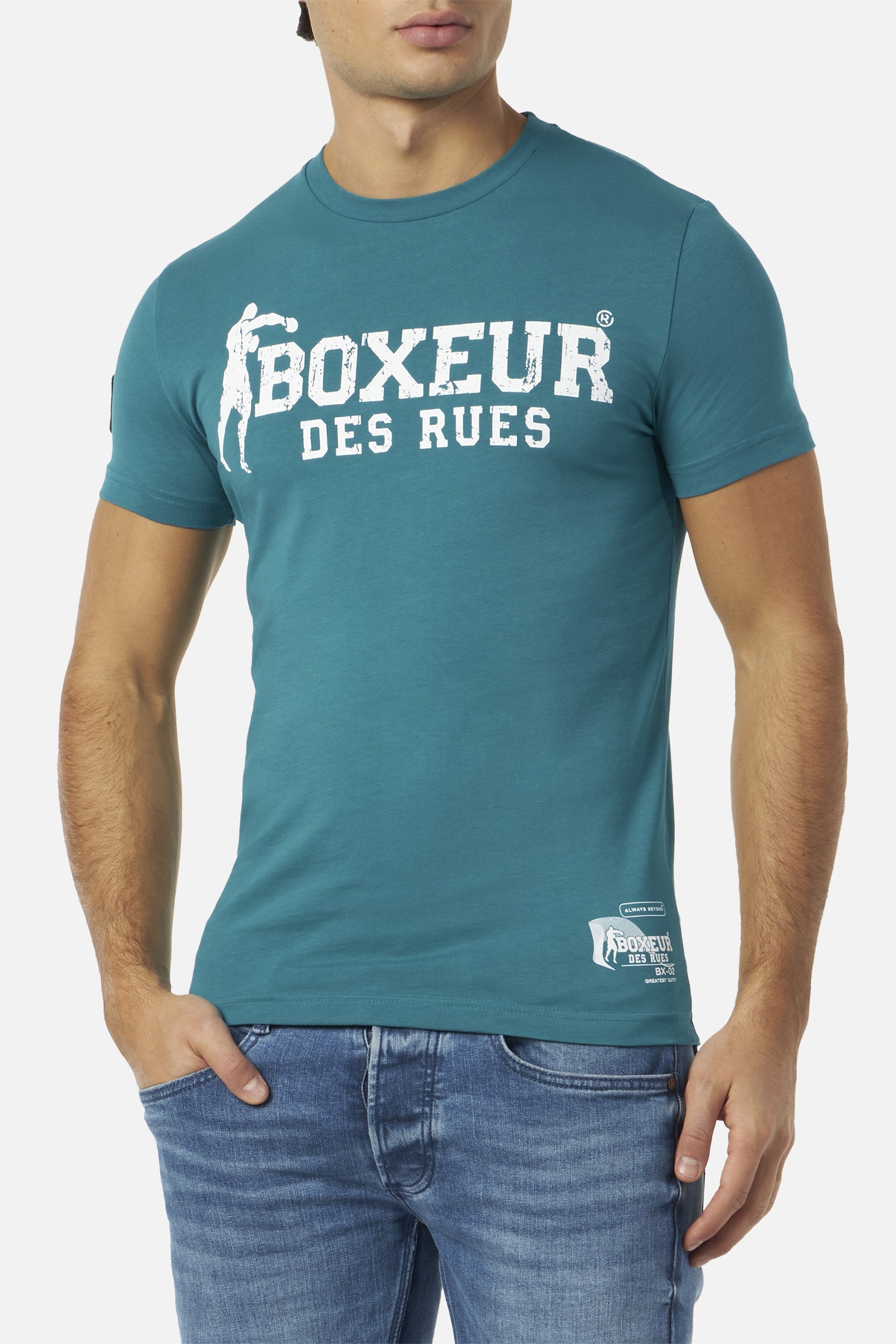 T-Shirt Boxeur Street 2 in Ocean T-Shirts Boxeur des Rues   