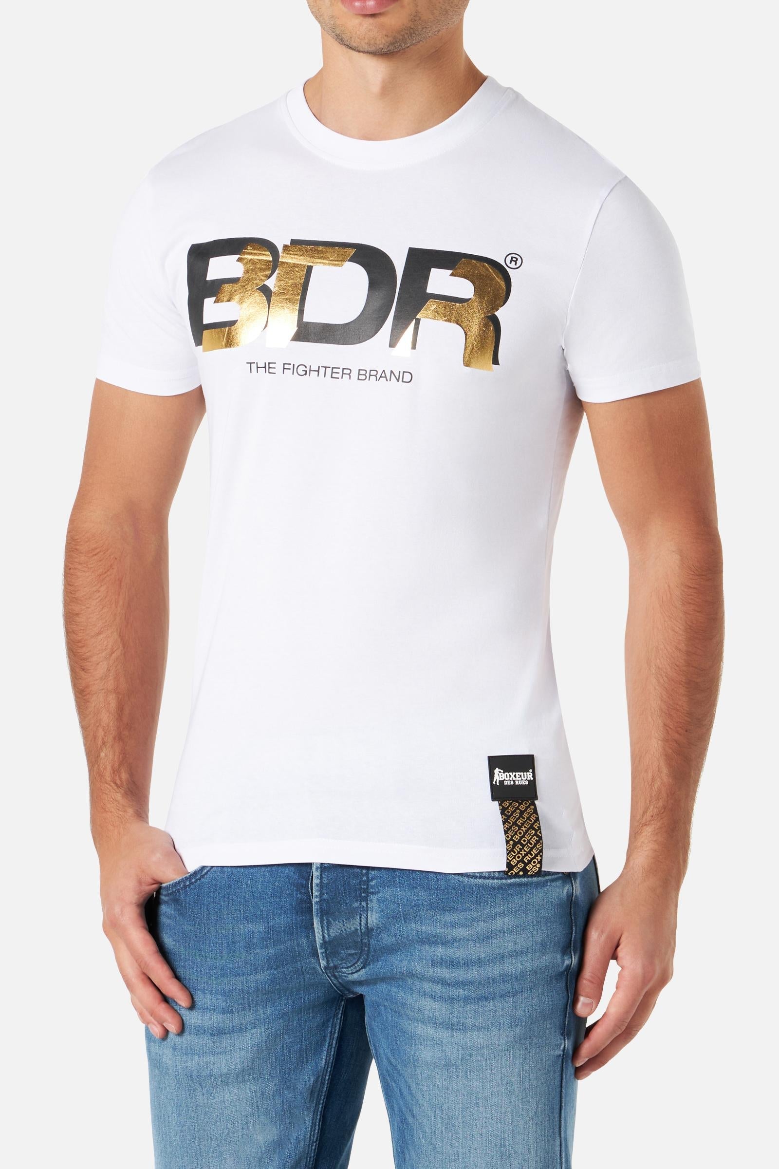Bdr Printed T-Shirt in White T-Shirts Boxeur des Rues   