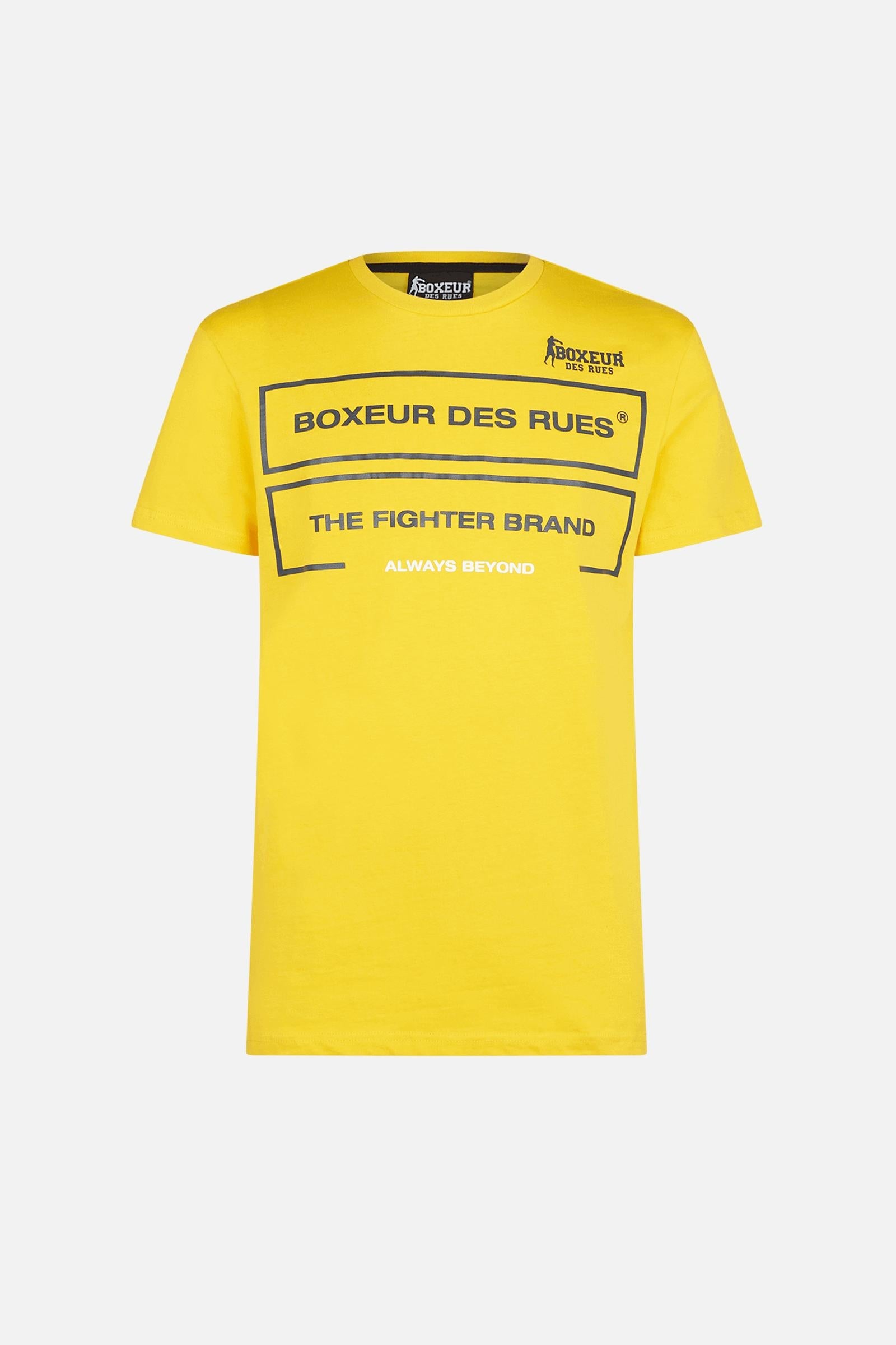 Roundneck T-Shirt in Yellow T-Shirts Boxeur des Rues   