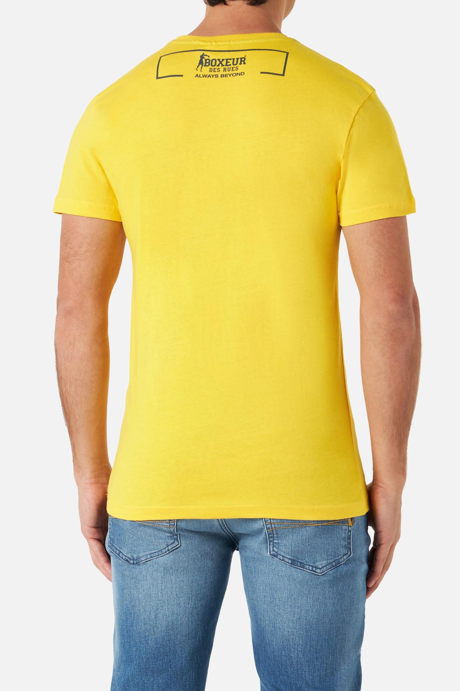 Roundneck T-Shirt in Yellow T-Shirts Boxeur des Rues   