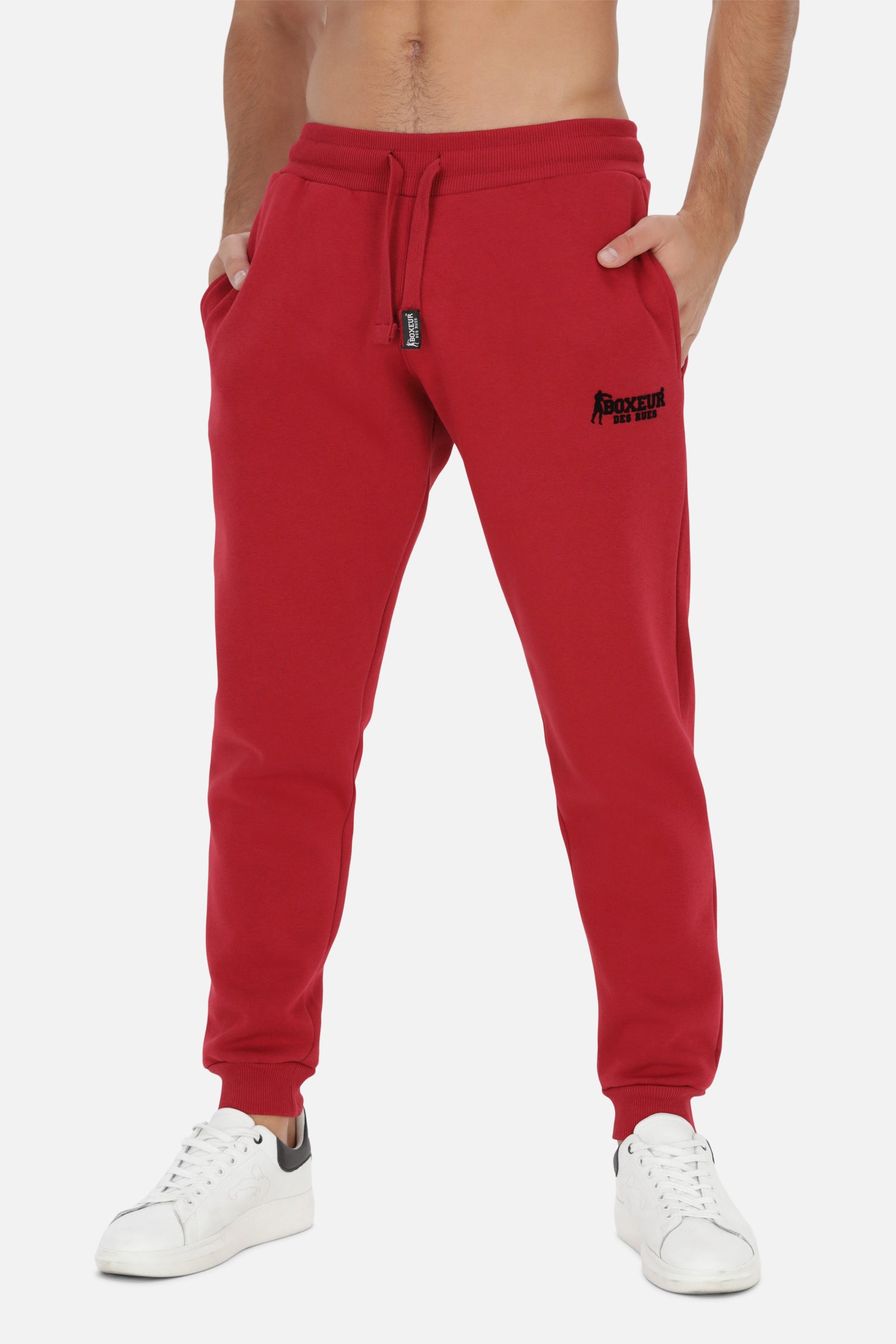 Sweatpant Small Logo in Burgundy Jogginghosen Boxeur des Rues   