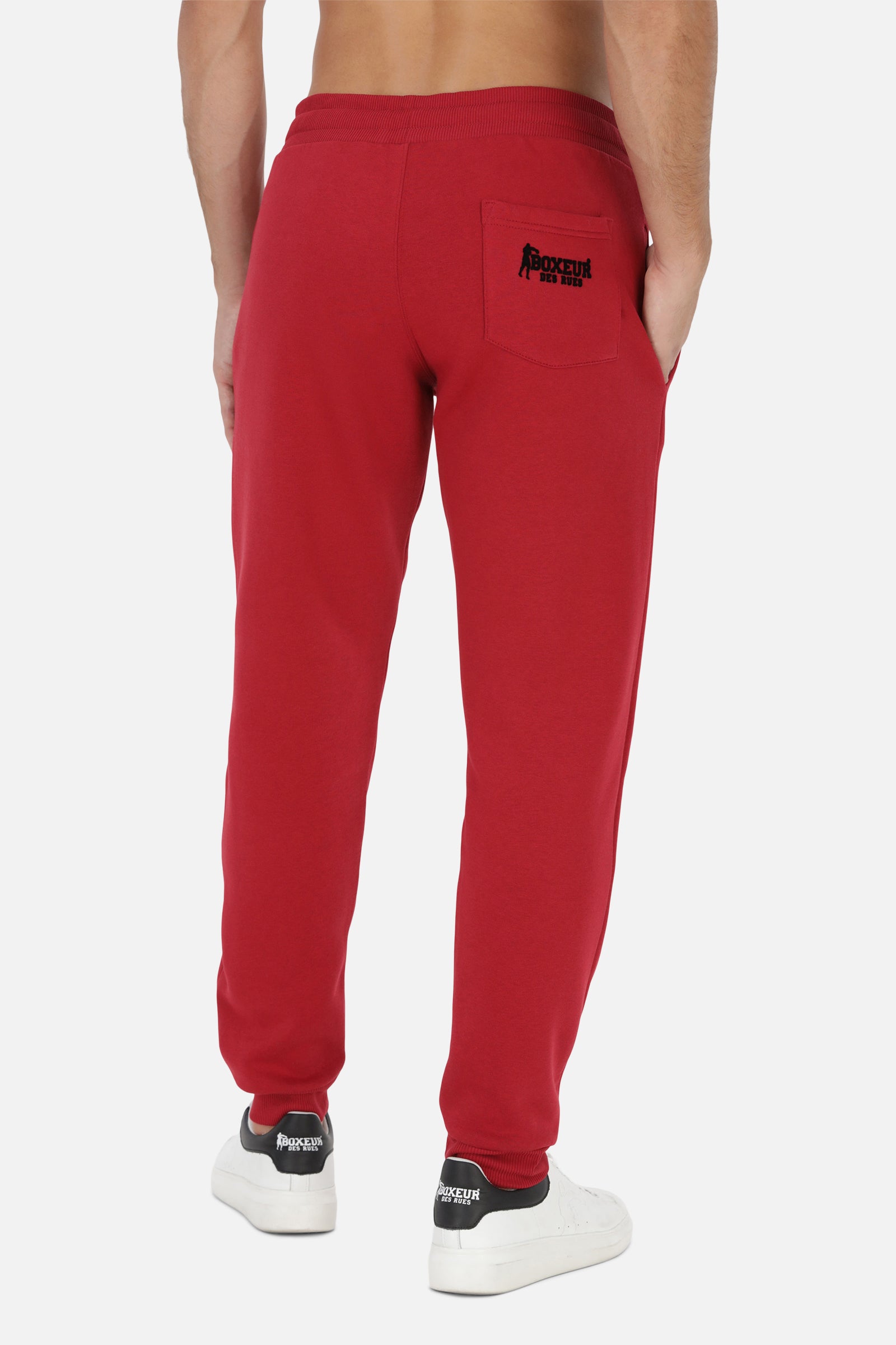 Sweatpant Small Logo in Burgundy Jogginghosen Boxeur des Rues   