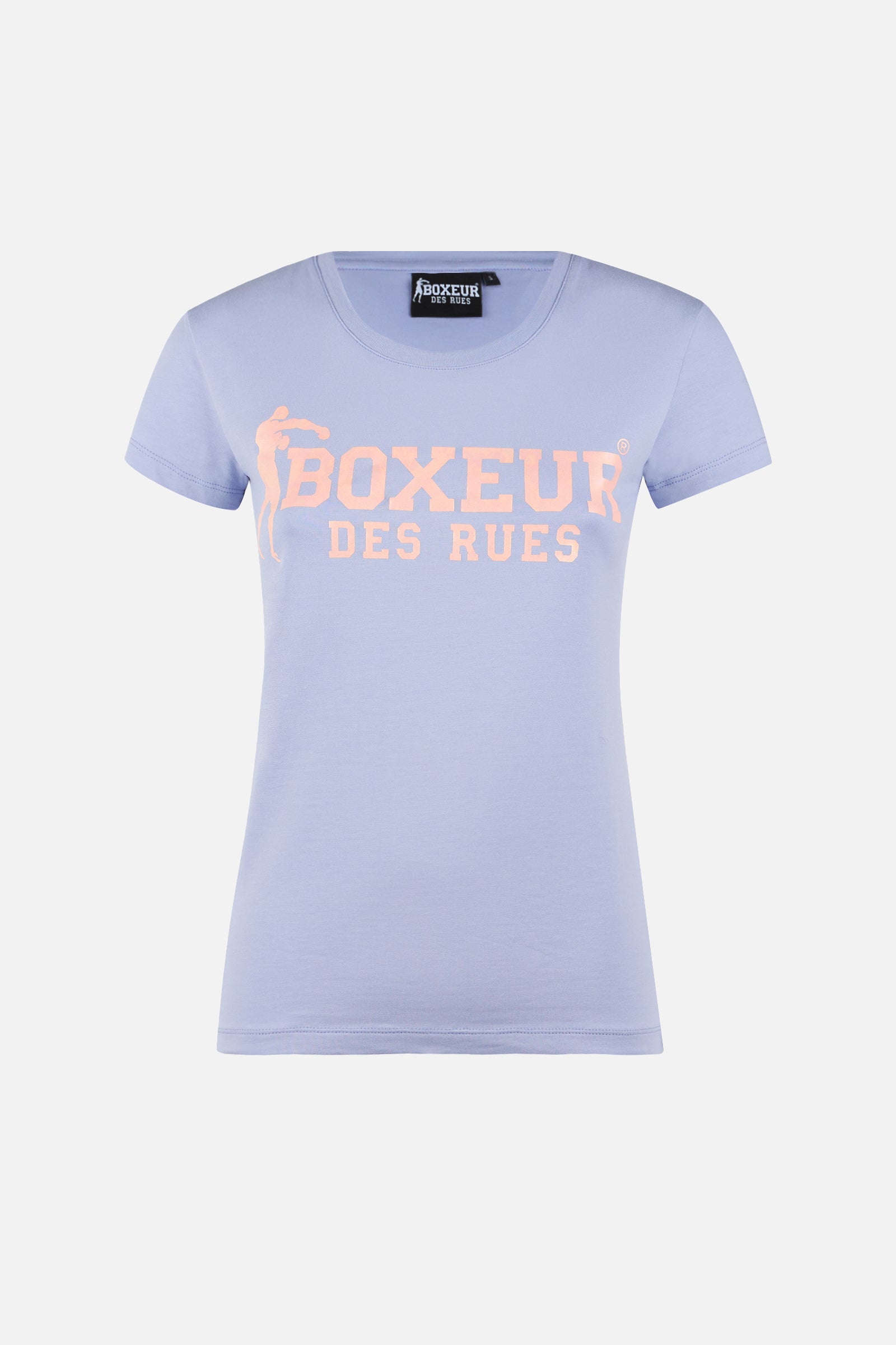 Basic T-Shirt With Front Logo in Lavander T-Shirts Boxeur des Rues   