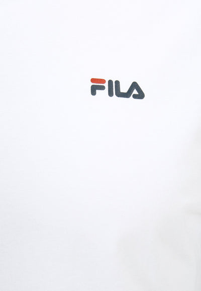 Brod Tee / Double Pack in Bright White-Light Grey Melange T-Shirts Fila   