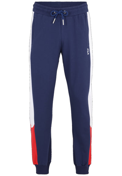 Bilgoraj Track Pants in Medieval Blue-Bright White-True Red Jogginghosen Fila   