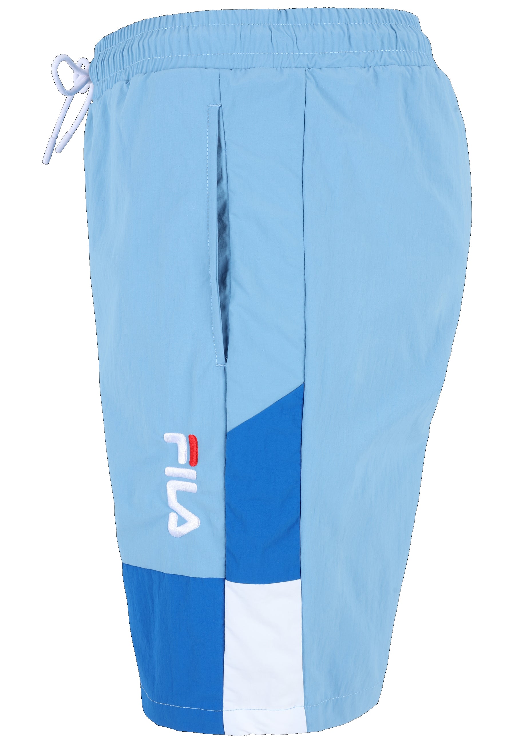 Sciacca Swim Shorts in Lichen Blue-Vallarta Blue-Bright White Badehosen Fila   