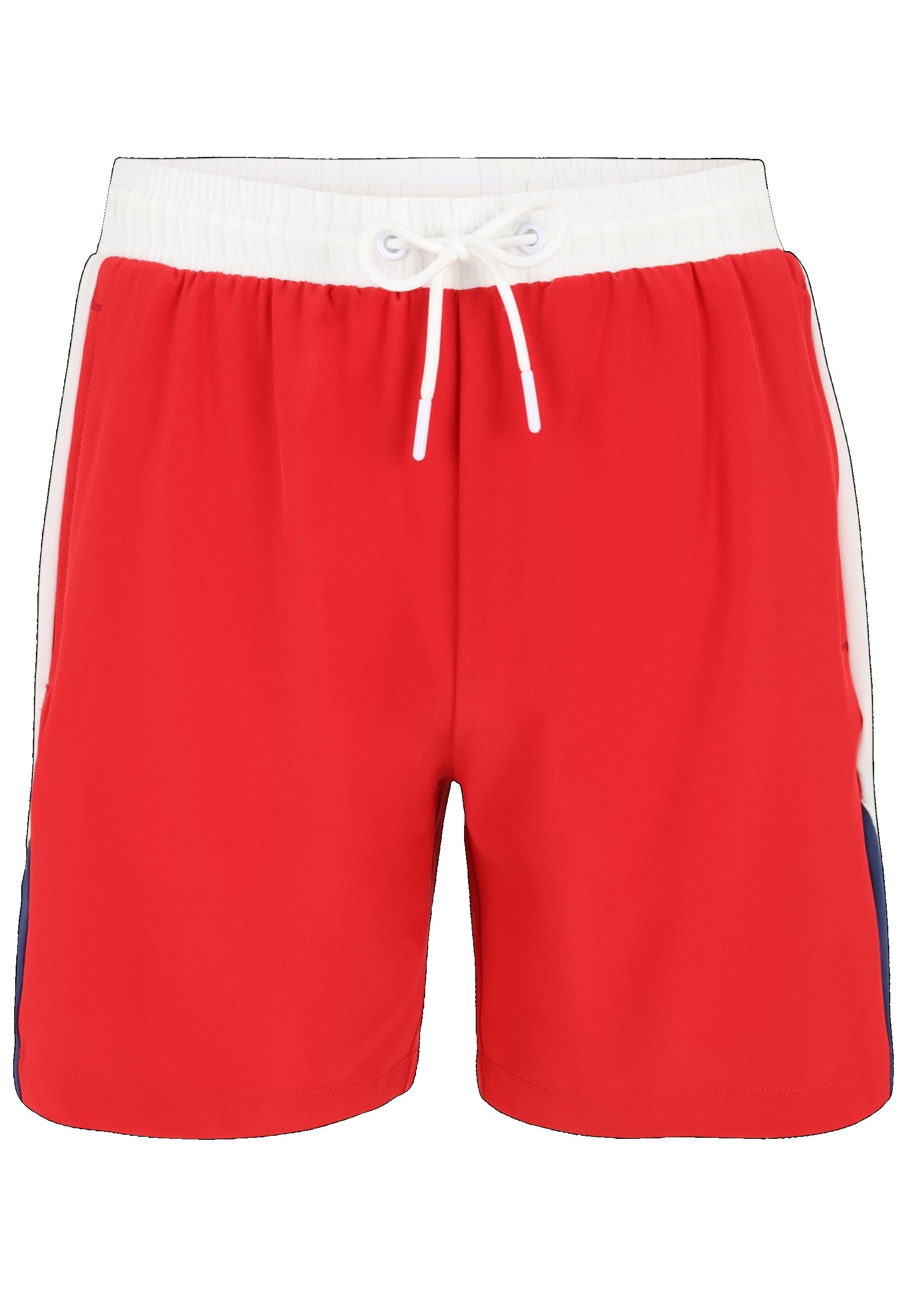 Sestu Swim Shorts in True Red-Bright White-Medieval Blue Badehosen Fila   