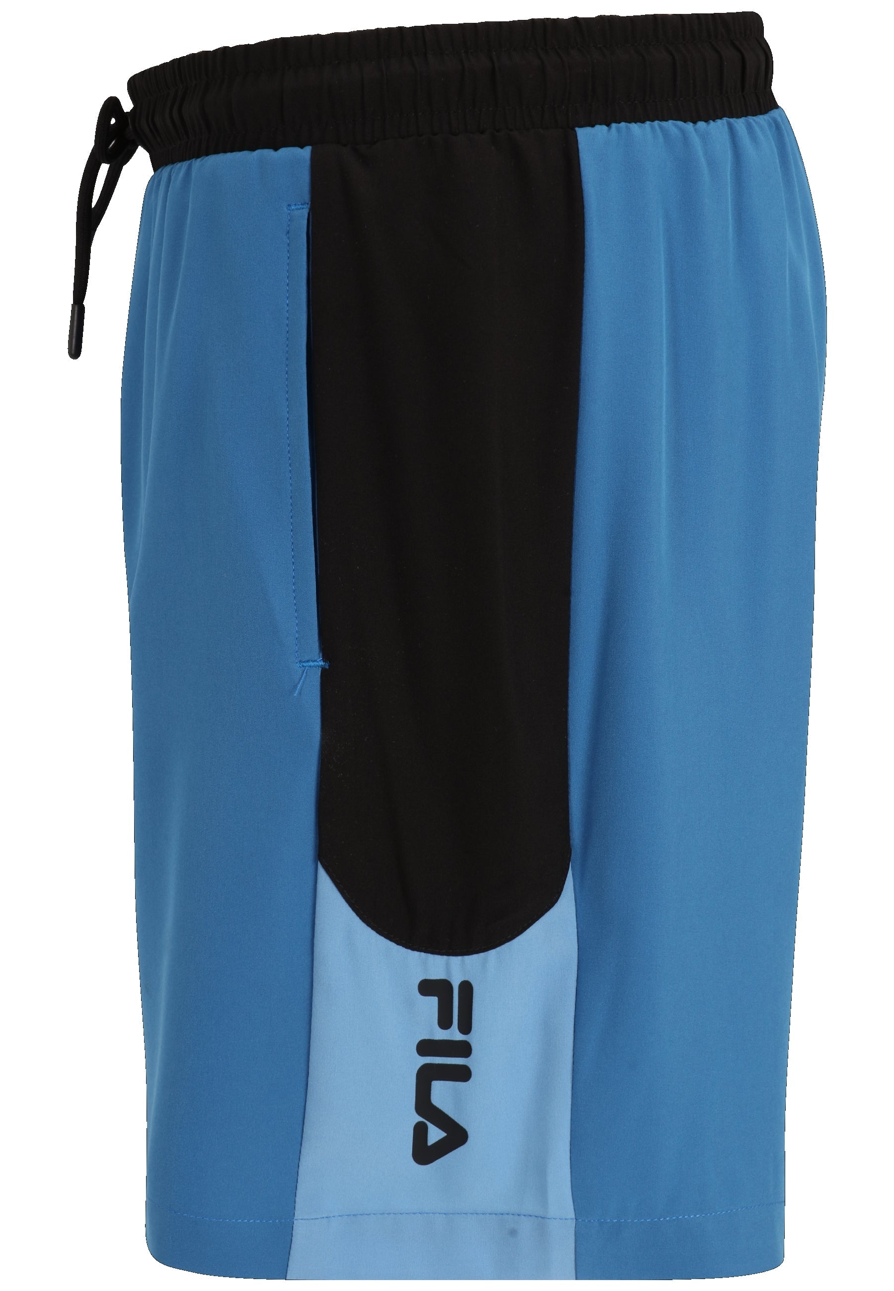 Sestu Swim Shorts in Vallarta Blue-Black-Lichen Blue Badehosen Fila   