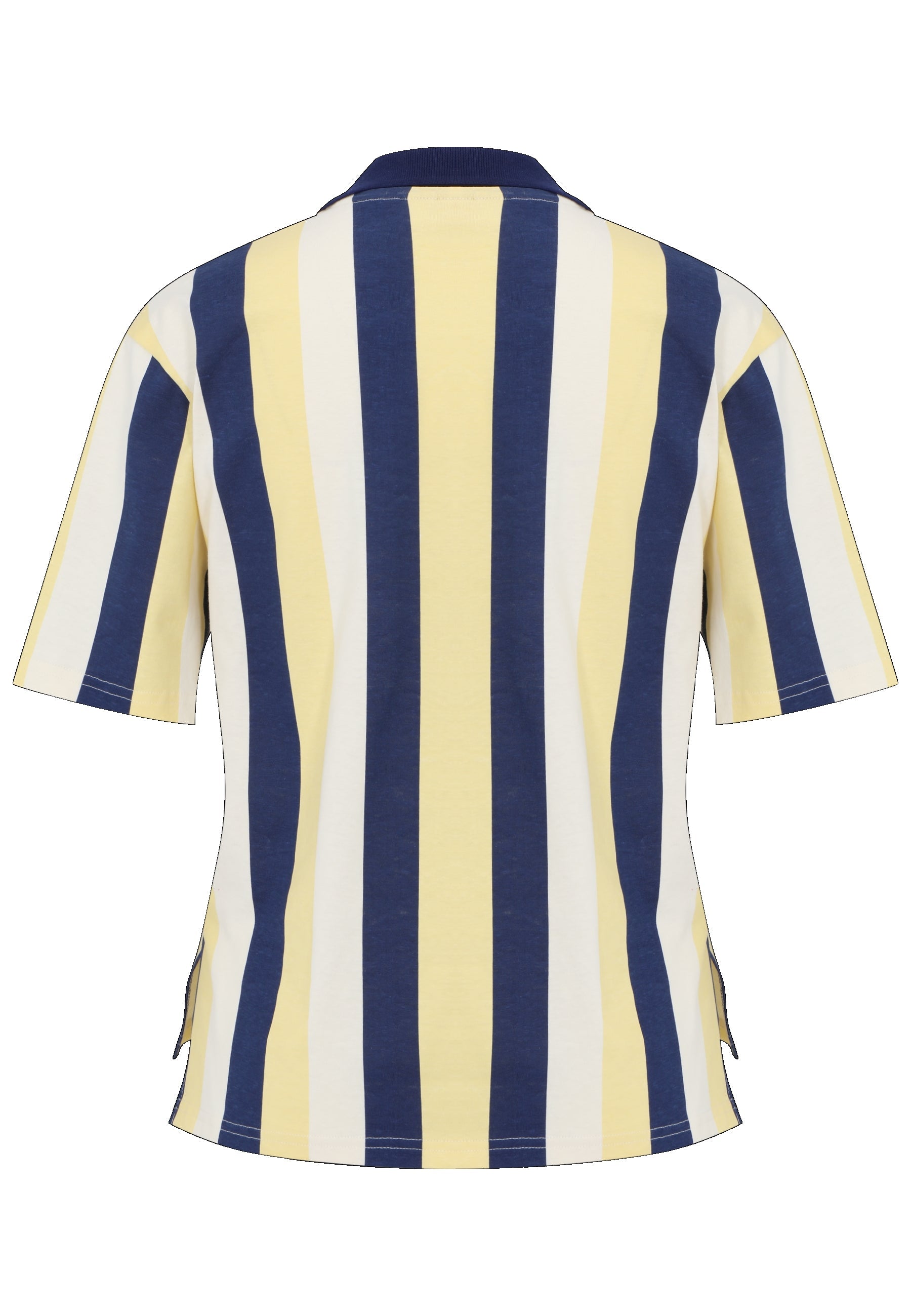 Themar Striped Polo Shirt in Pale Banana Bold Striped Polos Fila   