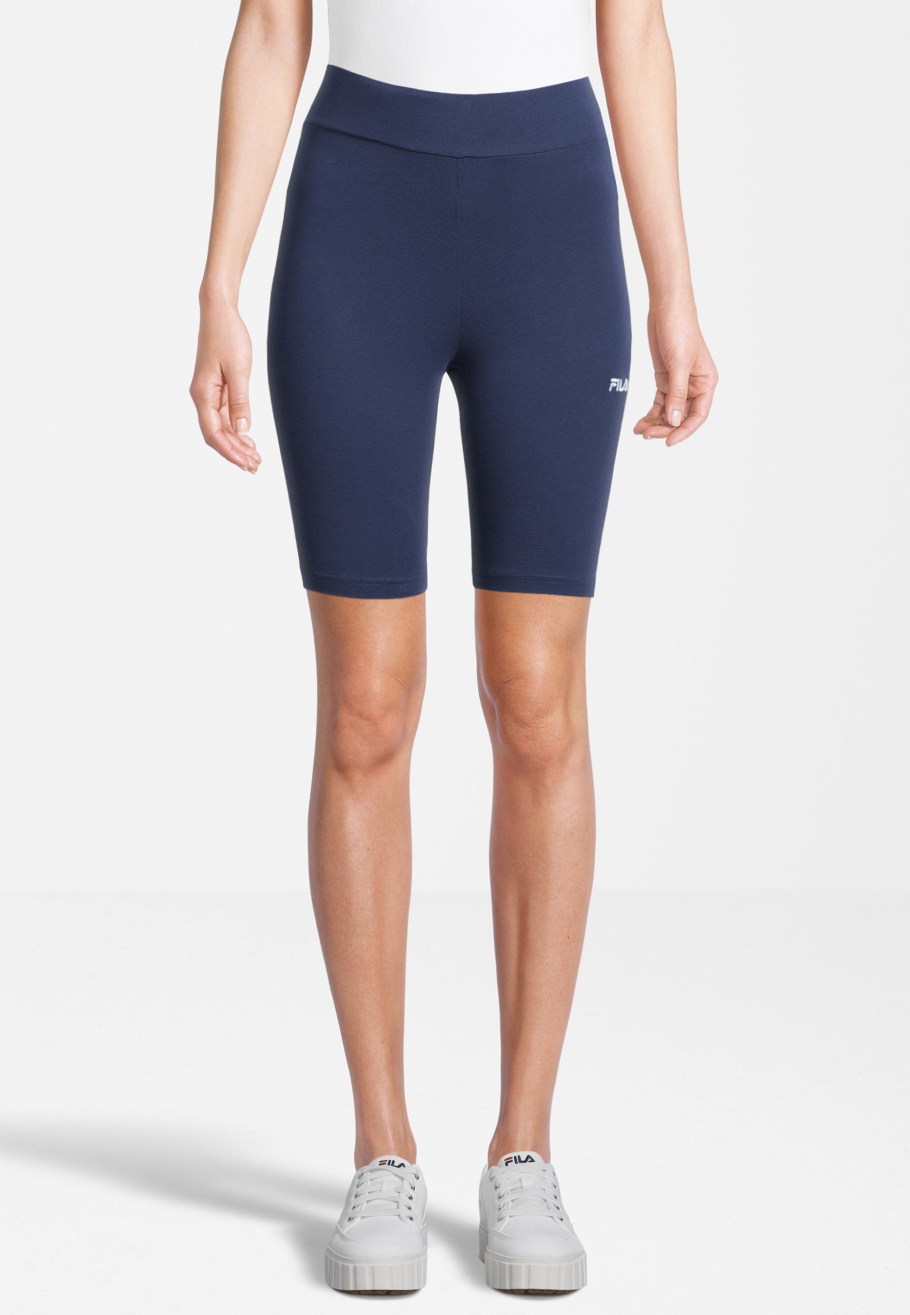 Buckautal High Waist Short Leggings in Medieval Blue Leggings Fila   