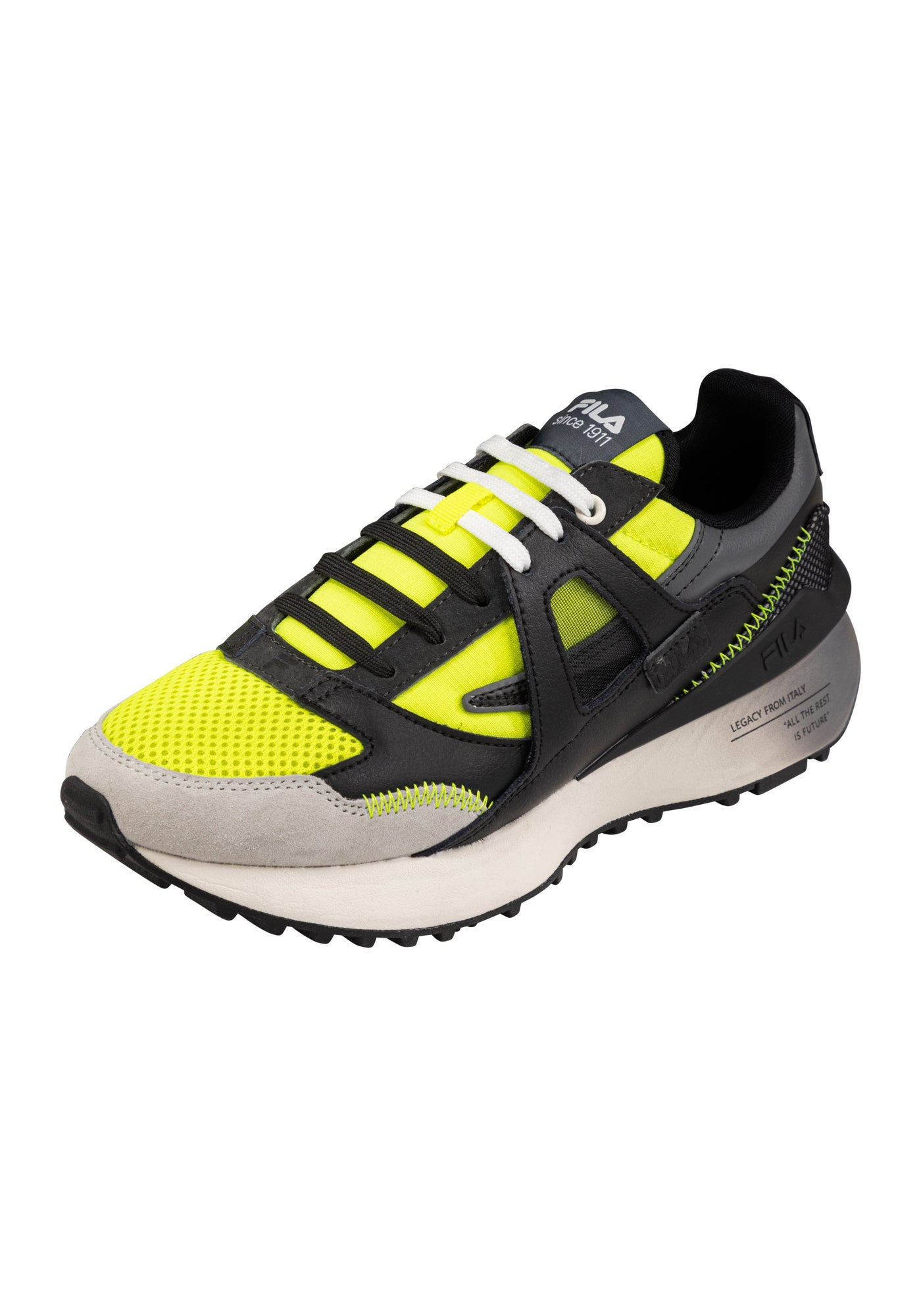Contempo in Safety Yellow-Black Sneakers Fila   