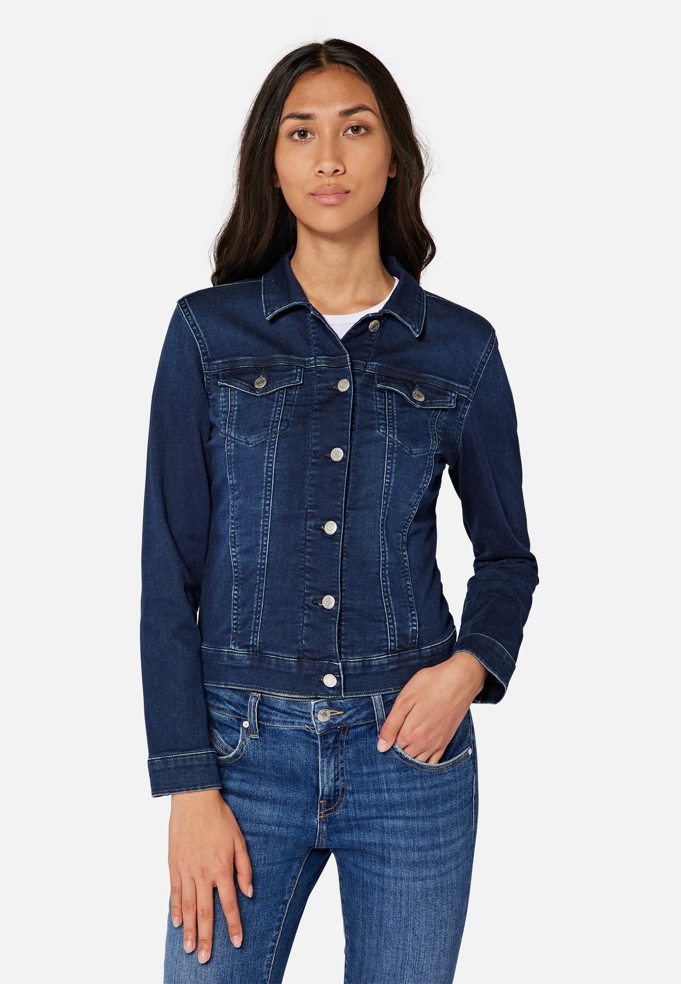 Daisy in Dark Sporty Jeansjacken Mavi   