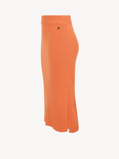 Asaka Knitted Skirt in Dusty Orange Röcke Tamaris   