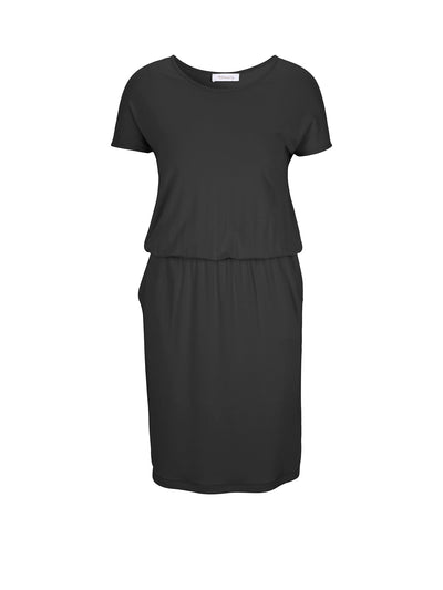 Albena Simple Tee Dress in Black Beauty Kleider Tamaris   
