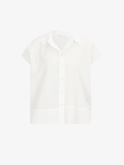 Almada Half Sleeve Summer Blouse in Bright White Blusen Tamaris   